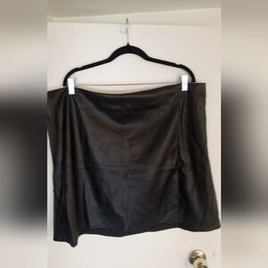 Faux Leather Mini Skirt
